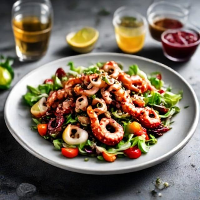 Spicy Seafood Salad.