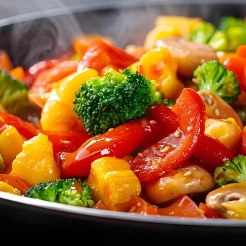 Steamed Vegetables.