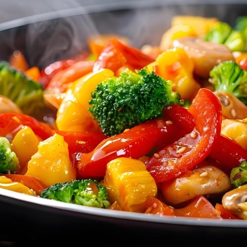 Steamed Vegetables.