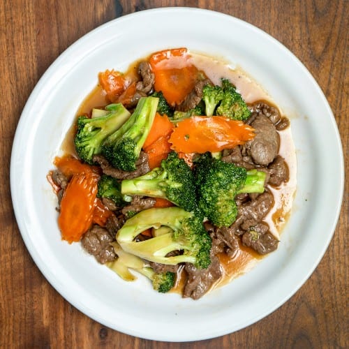 Beef with Oyster Sauce.